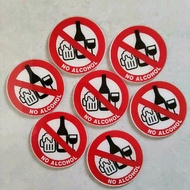 Non-Alcoholic Acrylic Board | Acrylic Sign Label Non-Alcoholic Instruction Board | Acrylic Just Stic