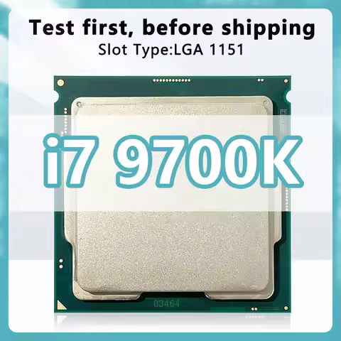 Core i7-9700K CPU 8 cores 8 threads 3.6GHz 12MB 95W 9thGeneration Processor LGA1151 for H370 Z390 Mo