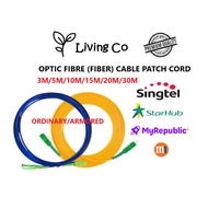 Fibre (Fiber) Optic Cable Patch Cord 3m/5m/10m/15m/20m/30m [SC/APC-SC/APC] (Singtel+M1+Starhub+Openn