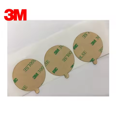 3M 300LSE Double Sided Adhesive 9495LE Tape Round Sticker Clear, 0.17mm Thick , 60mm Circle/1000pcs 