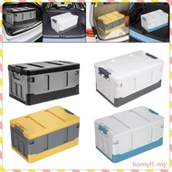 [HomylaeMY] Trunk Organizer, Storage Container, 35L, Stackable, Foldable, with Lid, Cargo Storage Bo