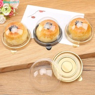 [READY STOCK] Moon Cake Box Transparent 50pcs Muffins Egg-Yolk Puff Holders Packaging Box Dome Boxes Baking Packing Box