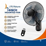 【Waranti 1 tahun】kipas dinding 16 inch wall fan 0 Noise HomeRemote Control Fan  control touch 2 IN 1