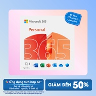 [ KEY GIA HẠN hoặc MUA MỚI ] Phần mềm Microsoft 365 PERSONAL | Dành cho 1 người | 12 tháng | 5 thiết