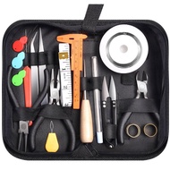 Zipper Accessory Bag Tool Beaded Bracelet diy32pcs Leather Necklace Handmade 5GY9