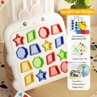 Concentration Game Early Education Kids Matching Montessori Sorter Toy Two Player Shape