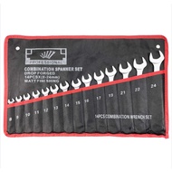 SPANAR 8-24mm Combination Wrench Spanner Set Tools Set 14 PCS Original CRV Spanar Set Heavy Duty SPA