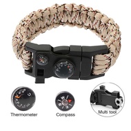 Outdoor Emergency Survival Bracelet Survival Paracord Bracelet Mountaineering Bracelet Compass Whist