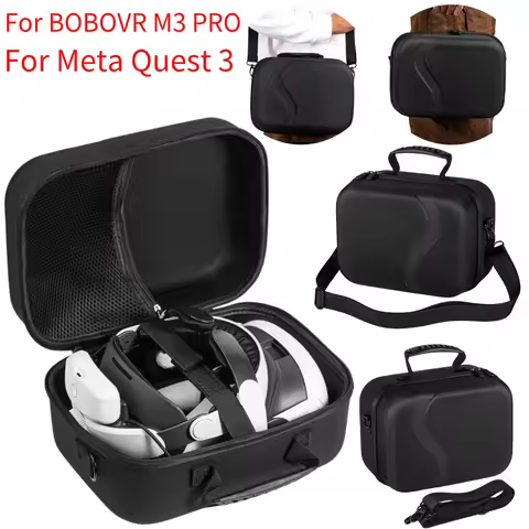 Carrying Case for Meta Quest 3 VR Glasses Storage Case Large Capacity Storage Case for BOBOVR M3 PRO
