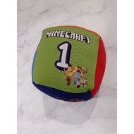 Dice MINECRAFT Cute Pillow Dice Pillow Full printing CUSTOM Dice Promotion Surabaya MINE CRAFT