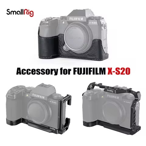 Smallrig Accessory for Fuji Fujifilm XS20 Camera Cage Quick Realease L Plate Leather Case Protective