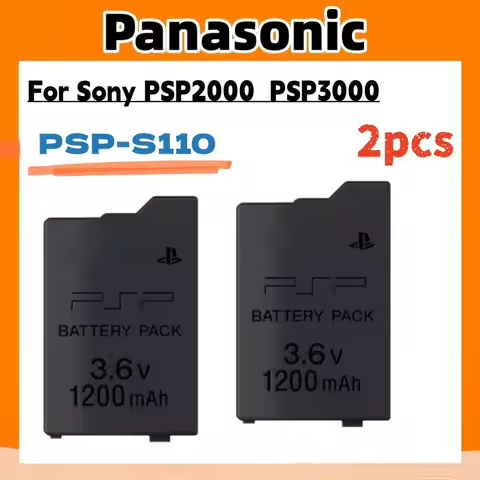 2pcs Battery 1200mah Lithium Rechargeable for Sony PSP2000 PSP3000 PSP 2000 3000 PSP-S110 PlayStatio