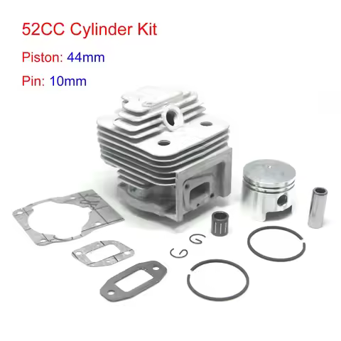 44MM 52CC CYLINDER ASSY 1E44F-5 44F-5 44-5 BG520 CG520 ZYLINDER ASSEMBLY PISTON KIT RING PIN CLIP RE