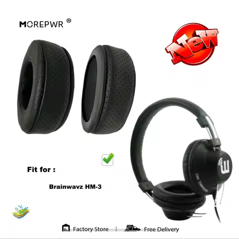 Replacement Ear Pads for Brainwavz HM-3 HM3 HM 3 Headset Parts Leather Cushion Velvet Earmuff Earpho