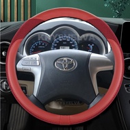 Car Steering Wheel Cover Leather For Toyota Highlander Camry Premio Estima 2007-2013 Fortuner Hilux 