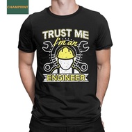 Trust Me Im An Engineer Men's T Shirt Awesome Tees Short Sleeve Round Neck T-Shirt Cotton Classic To