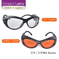 Startnow UV Laser Protection Radiation Marking Safety Glasses 190-540nm Protection CE Blue Light 355