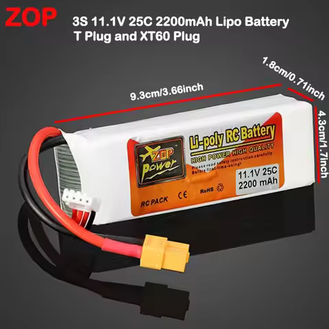 3S 11.1V RC Lipo Battery 2200 mAh 25C For RC Aircraft Quadrotor Drone Airplane Ship Gun Model Lithiu