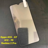 Combo of 5 - Anti-scratch tempered film for Oppo A5S - A7 - A12 - F9 - Realme 2 Pro Not Full Screen