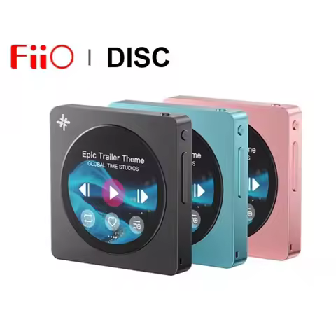 FIIO DISC High-Resolution Portable Music Player HiFi MP3 Dual DAC 3.5mm 4.4mm Outputs Bluetooth 5.4 