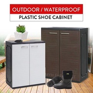Plastic Shoe Cabinet Waterproof Material Outdoor Shoe Cabinet Shoe Cabinet