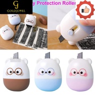 [MDJ] - Multifunctional Identity Protection Roller Stamp Self-Inking Messy e Identity Cover Eliminat