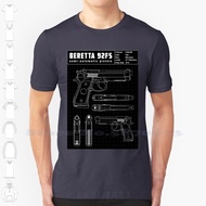 Handgun Schematic Custom Funny Hot Sale Tshirt Handgun Sidearm Pistol R Heater Heat 9Mm Gun Design P
