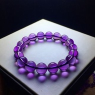 巴西紫水晶手串全淨體高品質7A玻璃晶體天然水晶，治療情商穩定婚姻破局九紫離火大運必備一條11mm
