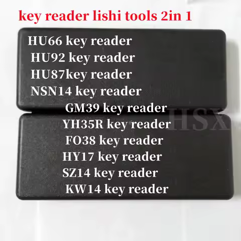 Lishi 2 in1 key reader 2 in 1Tool HU66 HU92 hon70 NSN14 CY24 GM39 YH35R FO38 KW14 key reader lishi t