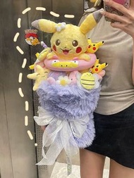 寵物小精靈 公仔花束 情侶 比卡超 pikachu Pokemon 勞蘇 lotso toy story 布丁狗 布甸狗 pompompurin 畢業花束 週年 紀念日 結婚 求婚 吉伊卡哇 小可愛 