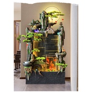 Home Rockery Water Fountain Feng Shui Wheel Fish Tank Decoration Office Indoor Fortune Landscape Opening Gift Decoration