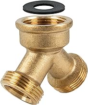 tecuro 2-way distributor fork piece for outlet valve, tap, tap, 3/4 inch, brass CW617N, according to