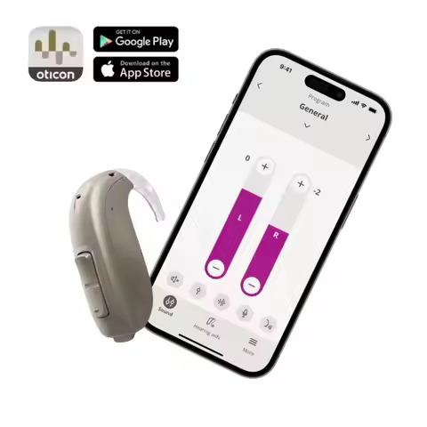 Oticon Jet 1 Jet 2 BTE hearing aid ruby geno streaming Bluetooth for senior adults Tinnitus SoundSup