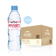 依云（evian）法国原装进口 矿泉水 500ml*24瓶 整箱装