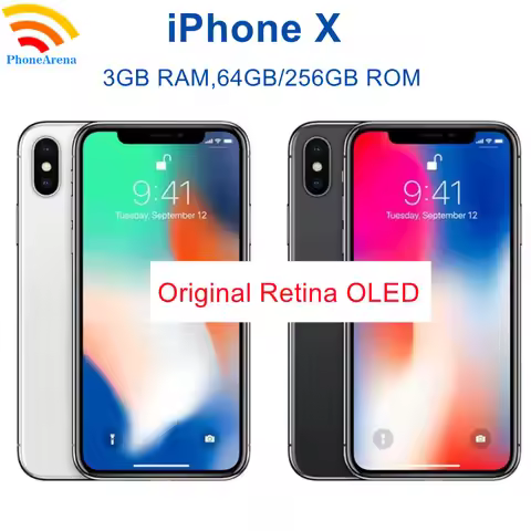 Unlocked Apple iPhone X 64GB 256GB ROM 3GB RAM Original 5.8" Super Retina OLED Genuine iPhone 10 Fac