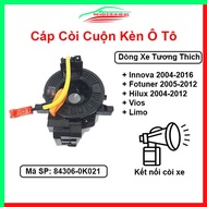 Cáp còi ô tô cuộn kèn cho xe INNOVA 2004-2016 FORTUNER 2005-2012 HILUX 2004-2012 VIOS Limo Mã 84306