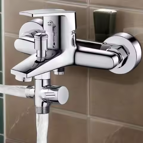 Shower Head Splitter Shower Arm Splitter Valve Diverter Valve For Shower Head Solid Brass 1/2 Inch S