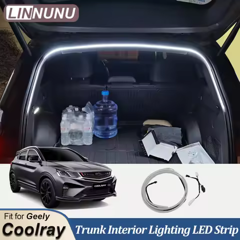 LINNUNU Rear Trunk LED Light Bar Strips Trunk Interior Decorative Lamp Strip Fit for Geely Coolray I