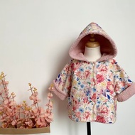 手作外套 高級手工服飾 子供服 外套 毛毛外套 羊羔絨 現貨 花