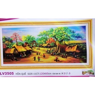 Cross-stitch painting Countryside Soul of Countryside Market 1m20 (self-embroidered) LV3505