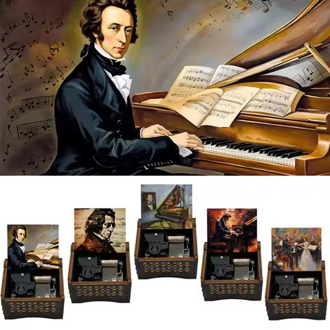 Chopin Nocturne in E Flat Major Op. 9 No. 2 To Love Again Wind Up Music Box Piano Teachers Students