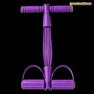 GREAT 2PCS Pedal Resistance Band, 4 Tube 6 Tube Resistance Band Trainer, Durable T Handle ABS Dual F