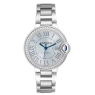 Cartier Cartier Ballon Blue (Reference W4BB0028). A stainless steel diamond set automatic wristwatch