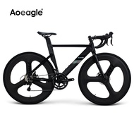 Aoeagle City Road Bike Breaking Wind Bent Handlebar Disc Brake Carbon Fiber Integrated Wheel