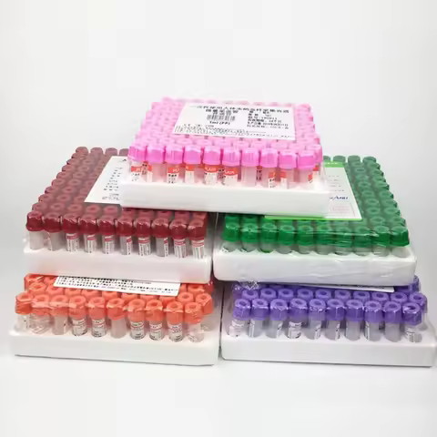 Heparin Lithium Heparin Sodium Anticoagulant Tube EDTA K2 K3 Disposable Test Tubes for Biological Sc