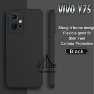 VIVO Y75 5G Case Softcase Slim Black Matte Camera Protection Case Casing VIVO Y75 5G