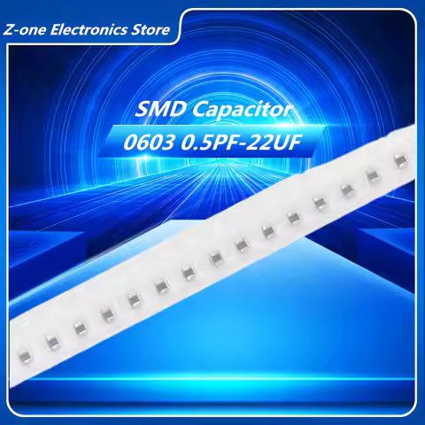 100PCS 0603 SMD Chip Multilayer Ceramic Capacitor 0.5pF - 22uF 10pF 22pF 100pF 1nF 10nF 15nF 100nF 0