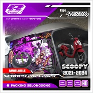 Premium Scoopy Tank Stickers 2021 2022 2023 2024 ONE PIECE LUFFY SERIES CODE YYYy