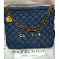 ROYAL CUIR BLACK DENIM AND DENIM TOTE 7777