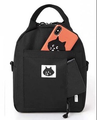 NYA 貓 3用袋 實用袋 黑色 Ne Net 背包 斜揹 手挽 backpack messenger tote bag
